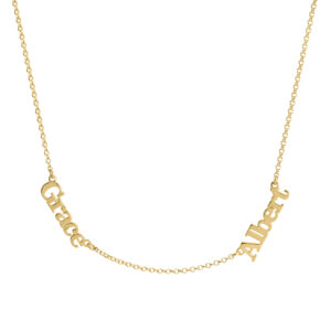 Multiple Name Necklace with Two or Three Names
