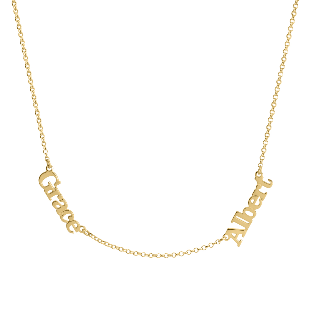 Multiple Name Necklace with Two or Three Names