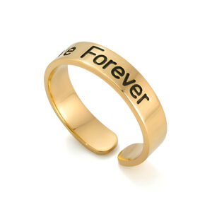 Personalized Engraved Open Ring