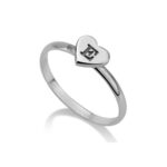 Heart Initial Ring