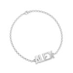 Capital Custom Name Bracelet